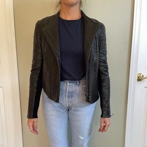 HELMUT LANG Black Leather Jacket